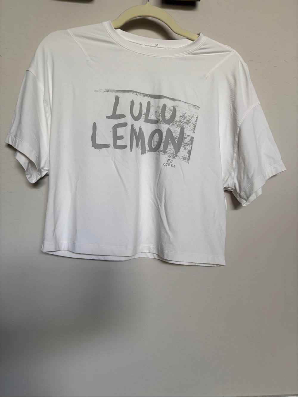 lululemon athletica White Ed Curtis Cropped Shirt